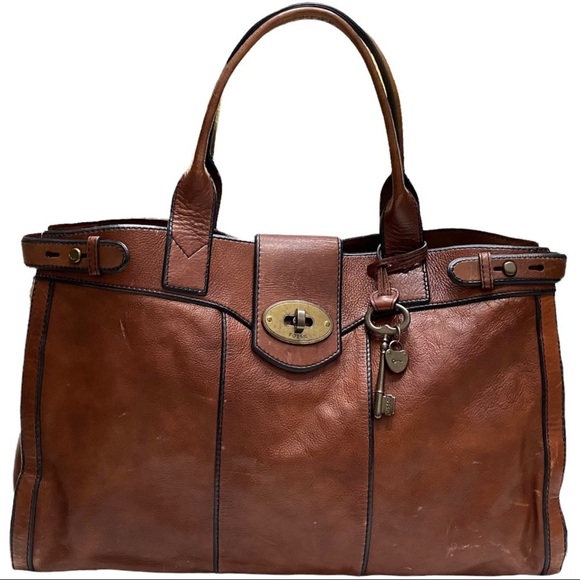 Fossil Bags Fossil Leather Weekender Tote Poshmark